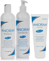 Vanicream Hair Shampoo (12 Oz), Conditioner (12 Oz) & Hair Styling Gel (7 Oz)