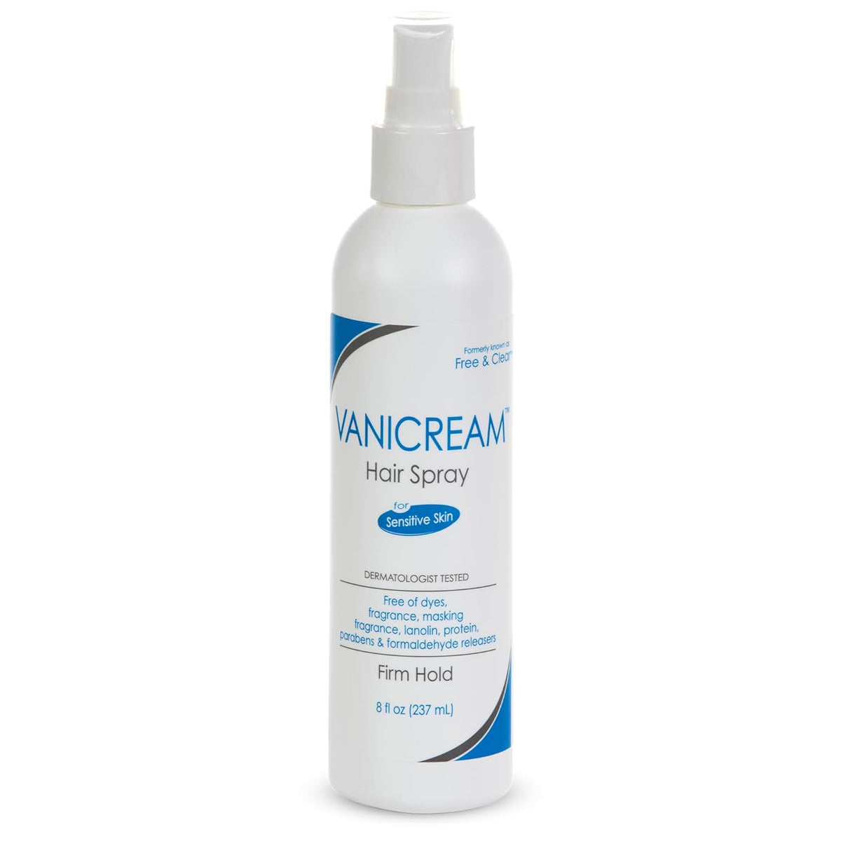Vanicream Firm Hold Hairspray, Fragrance and Gluten Free, For Sensitive Skin, 8 Ounce, Packaging May Vary