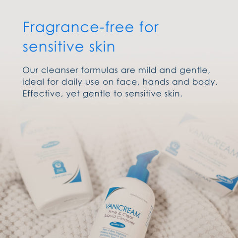 Vanicream Liquid Cleanser - 8 fl oz – Unscented, Gluten-Free Formula for Sensitive Skin (Pack of 2)