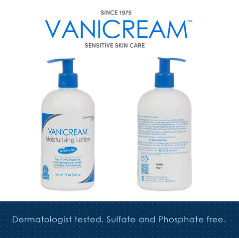 Vanicream Moisturizing Lotion with Pump Dispenser - 16 Fl Oz (Pack of 12) - Formulated Without Common Irritants for Those with Sensitive Skin (Pack of 12)
