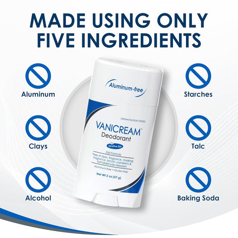 Vanicream Aluminum-Free Gel Deodorant - 2 oz - Unscented Formula for Sensitive Skin
