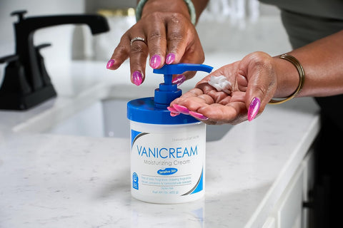 Vanicream Moisturizing Skin Cream with Pump Dispenser - 16 fl oz (1 lb) - Moisturizer Formulated Without Common Irritants for Those with Sensitive Skin (Pack of 12)