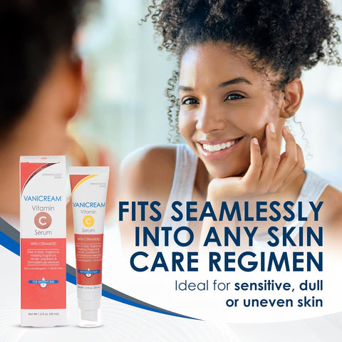 Vanicream Vitamin C Serum, 1.2 Fl Oz, Formulated without Common Irritants for Sensitive Skin, Milky and Lightweight Brightening Serum, Hydrates & Boosts Glow, Dermatologist-Tested (Pack of 12)